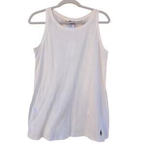 Polo Ralph Lauren Long & Lean Cotton Jersey Lounge Tank NWT Ivory Size XL